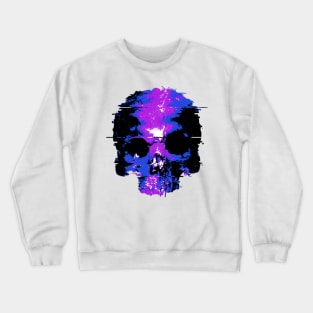 Skull Glitch (Purple) Crewneck Sweatshirt